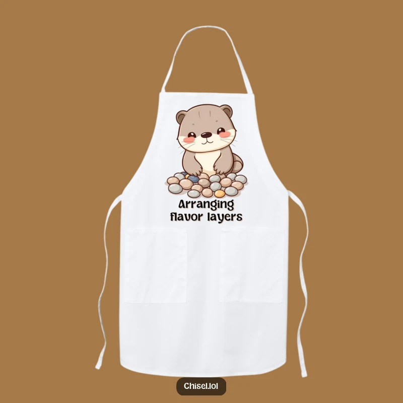 Funny Kawaii Otter Apron: Create Art in the Kitchen with Creative Fun