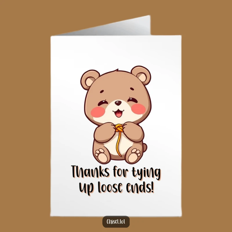 Free Printable Kawaii Bear Thank You Card: DIY Adorable Downloadable Gift