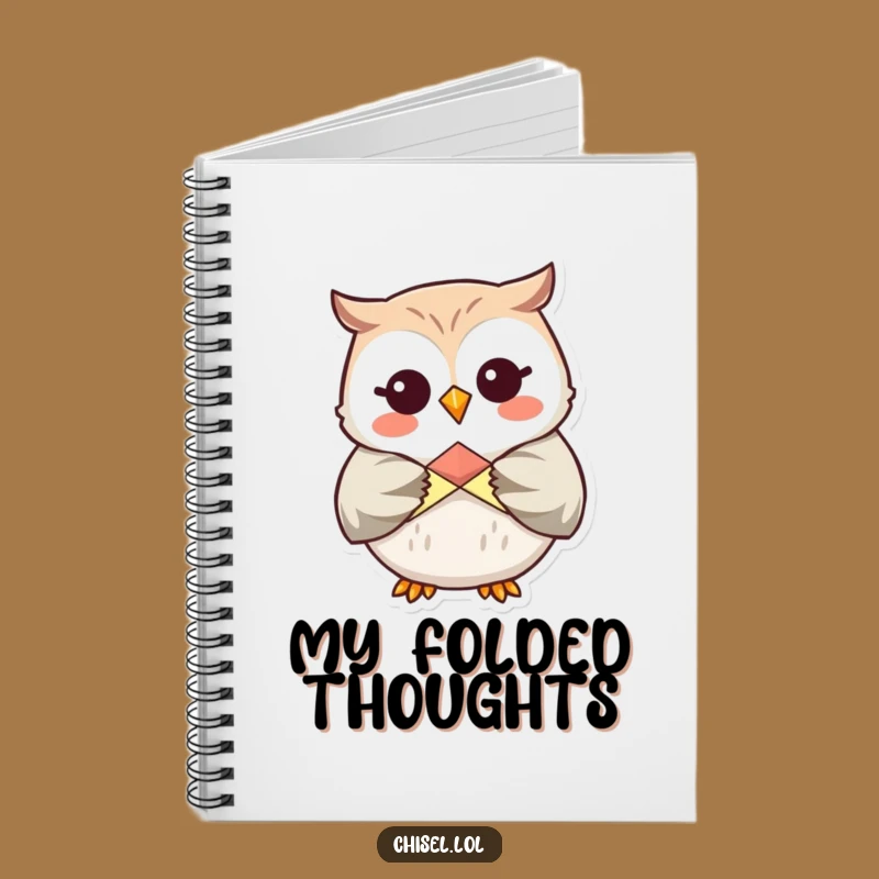 Funny Kawaii Owl Origami Notebook - Giggling Artist Journal, Perfect Gift for Ideas
