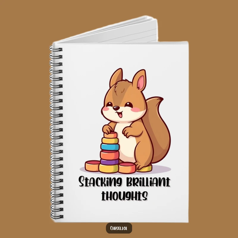 Funny Kawaii Squirrel Notebook: Organize Your Thoughts with Determined Flair