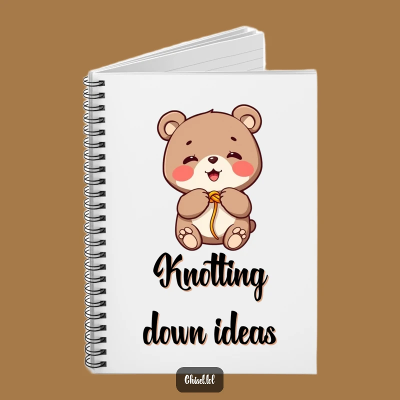 Funny Kawaii Bear Notebook: Jot Down Ideas with Giggling Knotty Flair